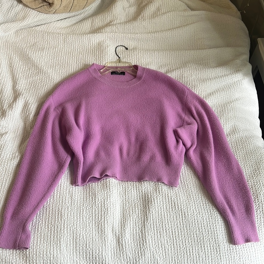Pink Bershka Crew Neck Sweater